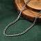 Non-Tarnish 304 Stainless Steel Curb Chain Necklaces, with Lobster Claw Clasp, Stainless Steel Color, 23.62 inch(60cm)