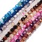 Natural Agate Beads Strands, Dyed & Heated, Fig Shaped, Mixed Color, 9x8x8mm, Hole: 1.2mm, about 38pcs/strand, 13.66~13.98''(34.7~35.5cm)