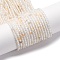 Natural White Topaz Beads Strands, Round, 2mm, Hole: 0.5mm, about 190pcs/strand, 14.96''(38cm)