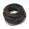 Leather Braided Cord, Coconut Brown, 6mm, about 54.68 yards(50m)/bundle