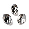 K9 Glass, Imitation Czech Rhinestone, Oval, Crystal Satin, 10x8x3.5mm