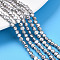 Natural Cultured Freshwater Pearl Beads Strands, Two Sides Polished, Dyed, Gainsboro, 4.5~5.5x4~5mm, Hole: 0.5mm, about 87pcs/strand, 13.78~13.98''(35~35.5cm)