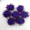 Handmade DIY Doll Craft Pom Pom Yarn Pom Pom Balls, with Metallic Cord, Indigo, 2cm, about 1000pcs/bag