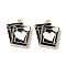 Alloy Enamel Pendants, Golden, Playing Cards, 19x8x1mm, Hole: 1.5mm