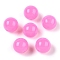 Opaque Acrylic Beads, Round, Violet, 16mm, Hole: 3mm, 210pcs/500g