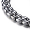 Electroplate Magnetic Synthetic Hematite Bead Strands, Grade A, Rice, Platinum Plated, 9x6mm, Hole: 1mm, about 43pcs/strand, 15.7 inch(40cm)