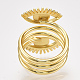 Brass Cuff Rings RJEW-S044-054-3