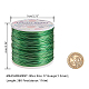 BENECREAT 17 Gauge (1.2mm) Aluminum Wire 380FT (116m) Anodized Jewelry Craft Making Beading Floral Colored Aluminum Craft Wire - Green AW-BC0001-1.2mm-10-2
