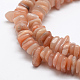Chapelets de perles de sunstone naturelle naturelles G-P406-39-3