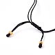 Adjustable Glass Seed Beads Braided Bead Bracelets BJEW-D442-18-3
