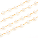 3.28 Fuß handgefertigte Perlenkette aus Messing X-CHC-I031-05B-2