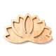 Porte-boule de cristal en bois fleur de lotus WOCR-PW0004-02-1