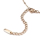 Colorful Glass Peanut Pendant Necklaces NJEW-E105-19RG-3