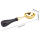 Wooden Handle Wax Sealing Stamp Melting Spoon AJEW-WH0021-63-2