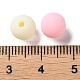 Perles acryliques en silicone imitées de style caoutchouté MACR-D029-01C-3