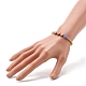 Banc plat rond perles acryliques bracelets extensibles BJEW-JB06677-5