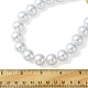Bretelles de sac à main perlées rondes en plastique ABS imitation perle AJEW-FZ00005-4