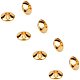 UNICRAFTALE 100pcs 5.5mm Golden Bicone Spacer Beads Stainless Steel Loose Beads Rondelle Small Hole Spacer Bead Smooth Surface Beads Finding for DIY Bracelet Necklace Jewelry Making STAS-UN0001-66G-2