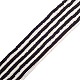 10Strang 2 Farben schwarz und weiß flach runde umweltfreundliche handgemachte Fimo Perlen CLAY-CJ0001-36-1
