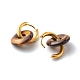 Boucles d'oreilles pendantes en pierres précieuses naturelles et synthétiques faites à la main EJEW-JE04577-6