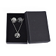 Stainless Steel Pendants Necklaces and Stud Earrings Jewelry Sets SJEW-JS01027-2