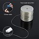 JEWELEADER About 65 Yards Japanese Crystal Elastic Stretch Thread 0.8mm Polyester String Cord Crafting DIY Thread for Bracelets Gemstone Jewelry Making Beading Craft Sewing - Clear Color EW-PH0002-02A-3