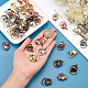 GORGECRAFT 4 Colors 80Pcs Metal Brad Fasteners with Pull Rings Mini Brad Paper Fasteners Scoreboard Handle Drawer Round Cabinet Door Pull Handle for DIY Crafts Decoration Accessories FIND-GF0003-52-3