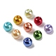 809 Uds cuentas redondas de perlas de vidrio pintadas para hornear HY-SZ0001-03-3