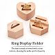 OLYCRAFT 6 Pcs Wood Ring Display Stands Hexagon Heart Wood Jewelry Display Stand Ring Organizer Display Riser for Ring Organization 2.2~3.6x3.8~4.2x2cm RDIS-OC0001-04-4