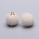 Handmade Faux Mink Fur Covered Pendants X-WOVE-S108-03N-1