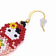 Boucles d'oreilles pendantes en perles de rocaille Craftdady EJEW-CD0001-02-2