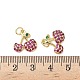 Латунные микро проложить кубического циркония подвески KK-L243-02G-02-3