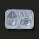 Moldes de silicona para fondant de conejo y huevo de Pascua DIY-G079-04-4