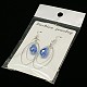 Trendy Glass Teardrop Dangle Earrings EJEW-JE00529-08-2