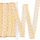 Nbeads 8m ポリエステル カーテン レース トリマー リボン  ウェーブエッジのポリエステル刺繍レースリボン  ナバホホワイト  1インチ（26mm）  約8.75ヤード（8m）/セット DIY-NB0008-30B-1