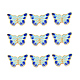 Perles en émail d'alliage de style chinois X-ENAM-L015-16C-G-1