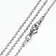 304 Stainless Steel Ball Chain Necklaces STAS-G083-34P-1