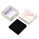 Boîte à bijoux carrée en carton CBOX-Q038-01B-3