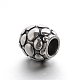 Retro Smooth 304 Stainless Steel Large Hole Barrel Beads STAS-I031-06-2