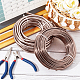 BENECREAT 82 Feet 9 Gauge(3mm) Jewelry Craft Wire Aluminum Wire Bendable Metal Sculpting Wire for Bonsai Trees AW-BC0003-16A-15-7