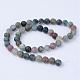 Natural Indian Agate Beads Strands G-Q462-8mm-08-2