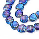 Chapelets de perles en verre électroplaqué EGLA-N008-005-3