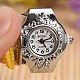 Corn Alloy Polymer Stretch Ring Watches RJEW-L053-02-3