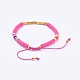 Bracelets de perles tressées réglables BJEW-JB05098-03-2