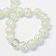 Chapelets de perle ronde en verre craquelé transparent peint DGLA-Q018-14mm-01-3