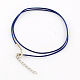 Waxed Cotton Cord Necklace Making X-MAK-S032-2mm-123-1