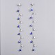 Handmade Evil Eye Lampwork Beads Dangle Earrings EJEW-JE03315-1