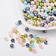 Pastel mix perles perles de verre nacrées HY-X006-4mm-12-1