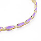 Brass Micro Pave Cubic Zirconia Link Tennis Necklaces for Women NJEW-T013-01G-06-3