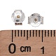 Fornituras pendientes 925 oreja de plata esterlina tuercas X-STER-F015-02-3